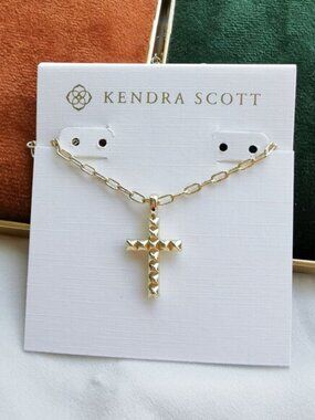 Kendra Scott Gold Jada Cross Short Necklace